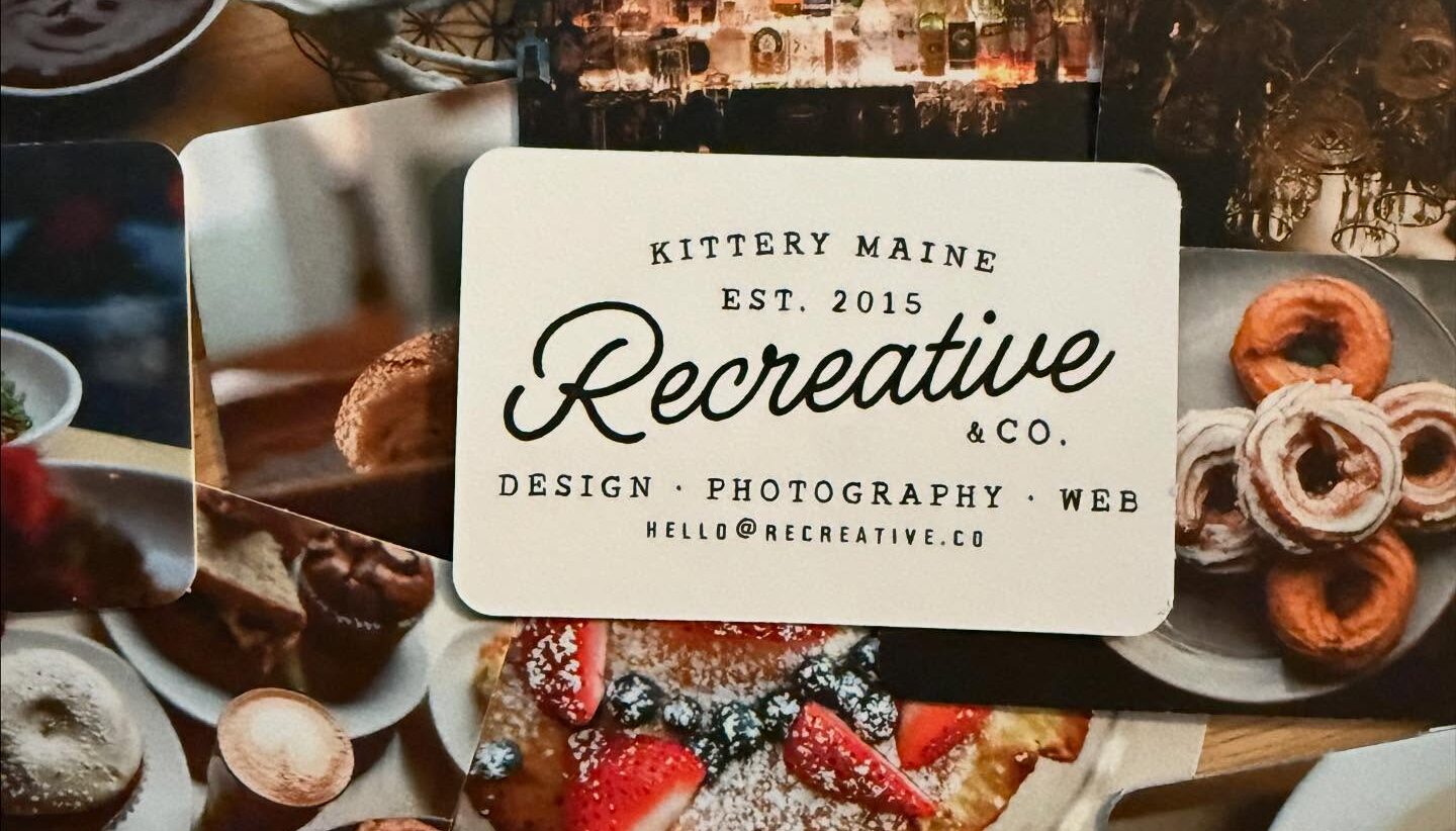 Recreative + co. Design photography and web studio in kittery maine